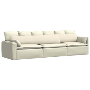 Sofakuddar 2 pcs Kräm 200 x 40 cm Kordread tyg