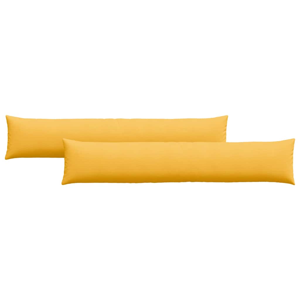 Sofakuddar 2 st Ljusgul 200 x 40 cm Kordread tyg