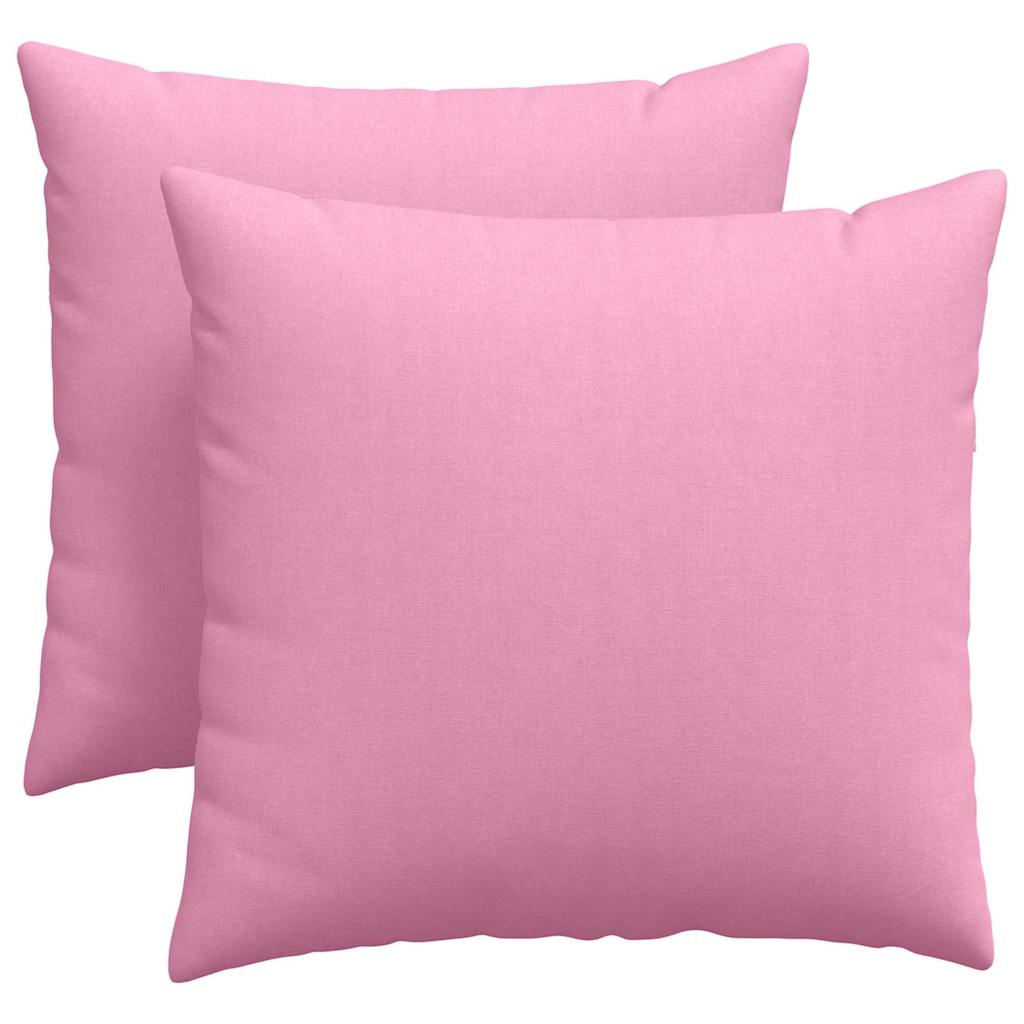 Sofakuddar 2 st tyg Rosa 45 x 45 cm