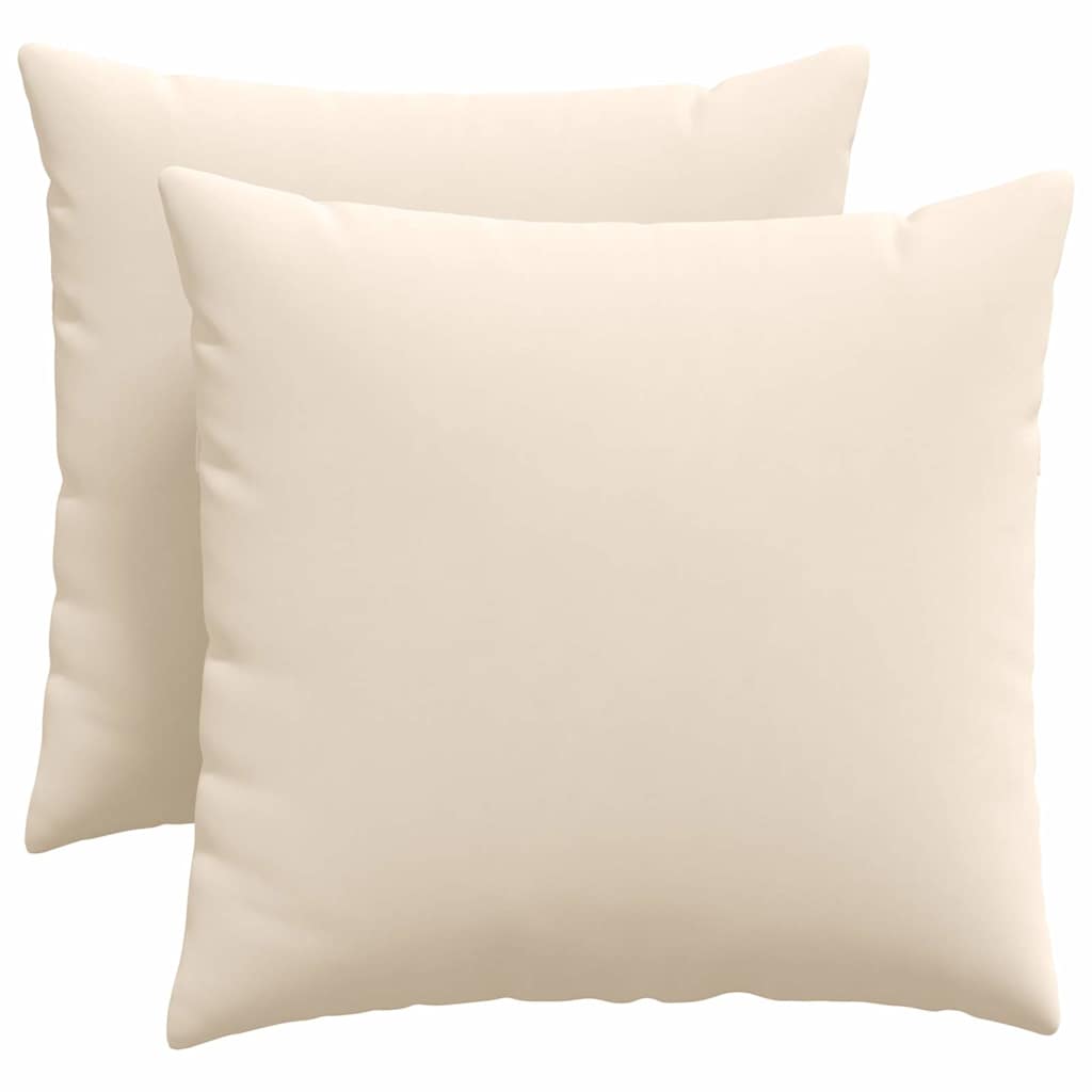 Sofakuddar 2 st tyg Beige 50 x 50 cm
