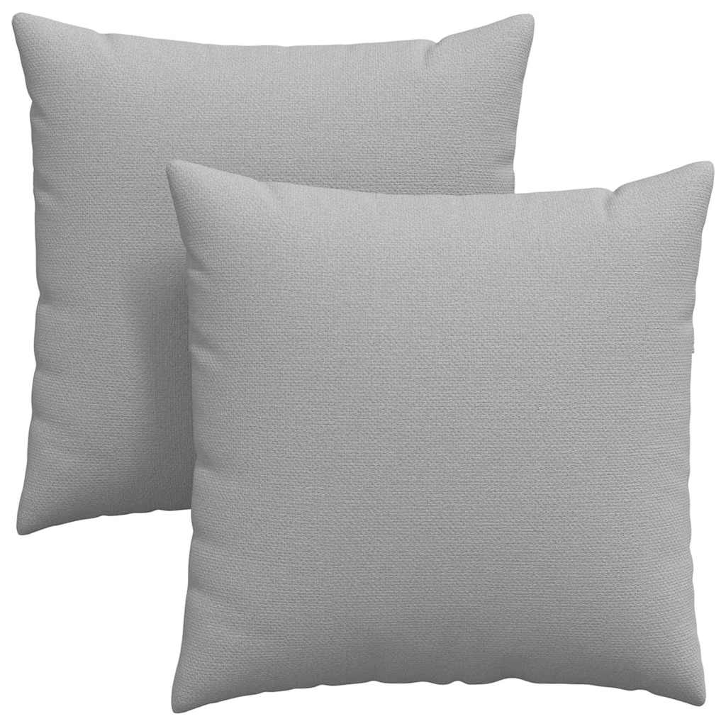 Sofakuddar 2 st tyg Moln Grå 60 x 60 cm
