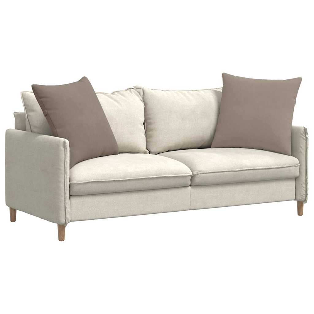 Sofakuddar 2 st tyg Taupe 60 x 60 cm