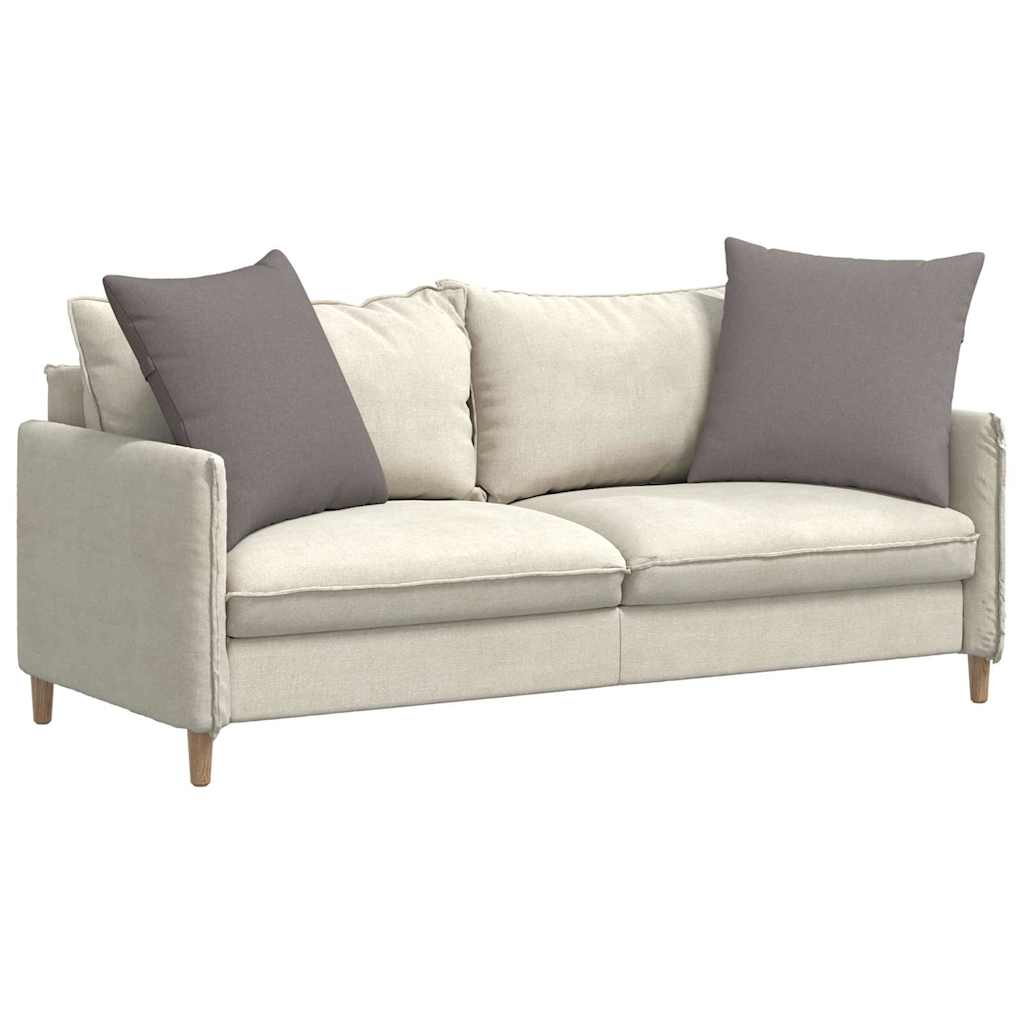 Sofakuddar 2 st tyg Taupe 80 x 80 cm