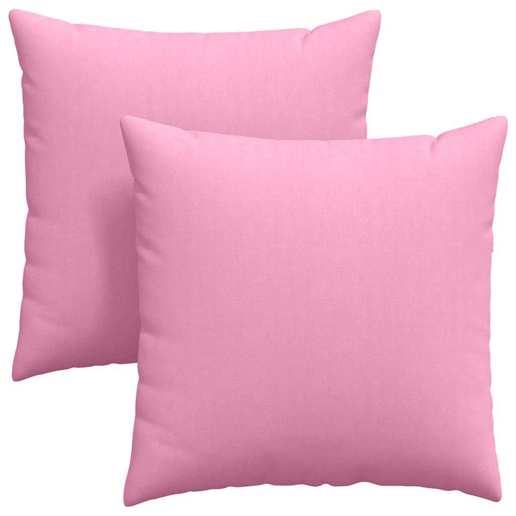 Sofakuddar 2 st tyg Rosa 80 x 80 cm