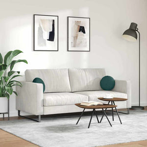 Sittkuddar 2 pcs Mörkgrön Ø30 x 13 cm tyg