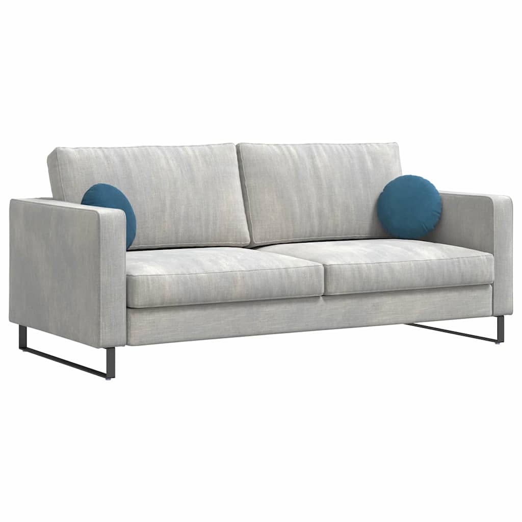 Sittkuddar 2 st Sammet Blå Ø30 x 13 cm