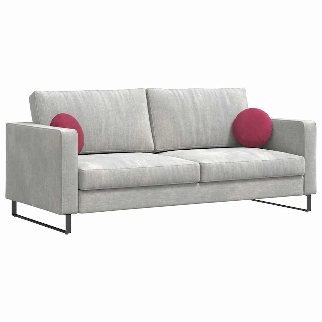 Sittkuddar 2 st Sammet Vinröd Ø30 x 13 cm