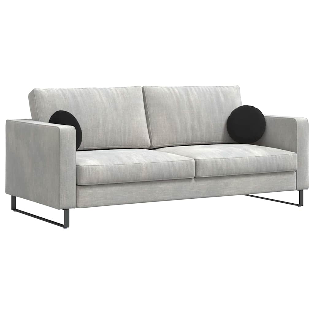 Sittkuddar 2 st Sammet Svart Ø30 x 13 cm