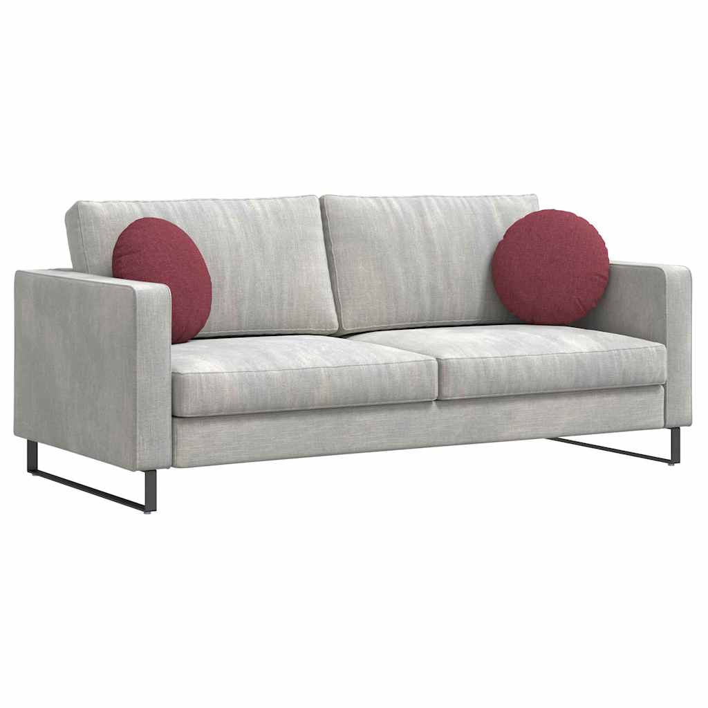 Sittkuddar 2 st tyg Vinröd Ø40 x 13 cm