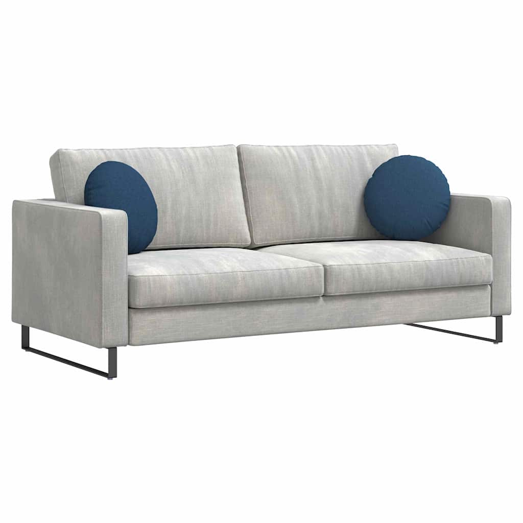 Sittkuddar 2 st tyg Blå Ø40 x 13 cm