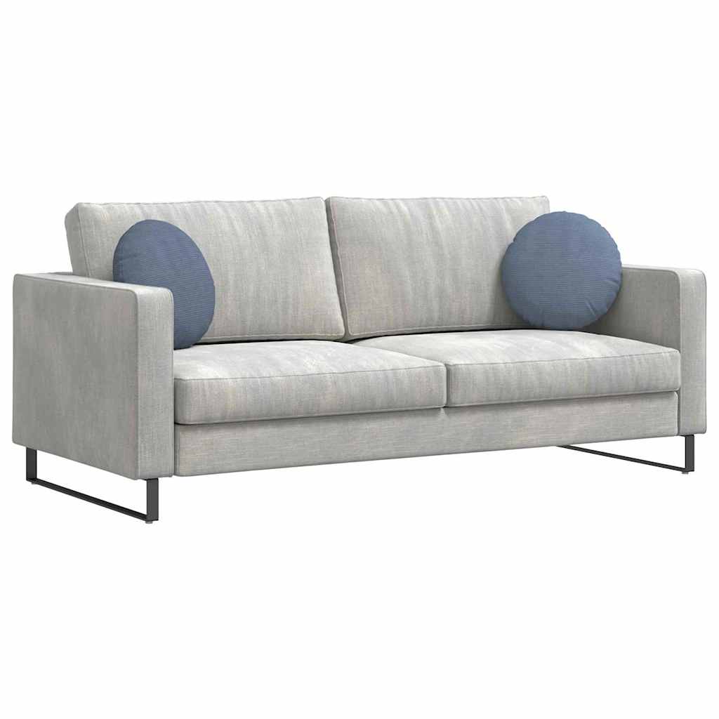 Sittkuddar 2 st Kordread tyg Blå Ø 40 cm