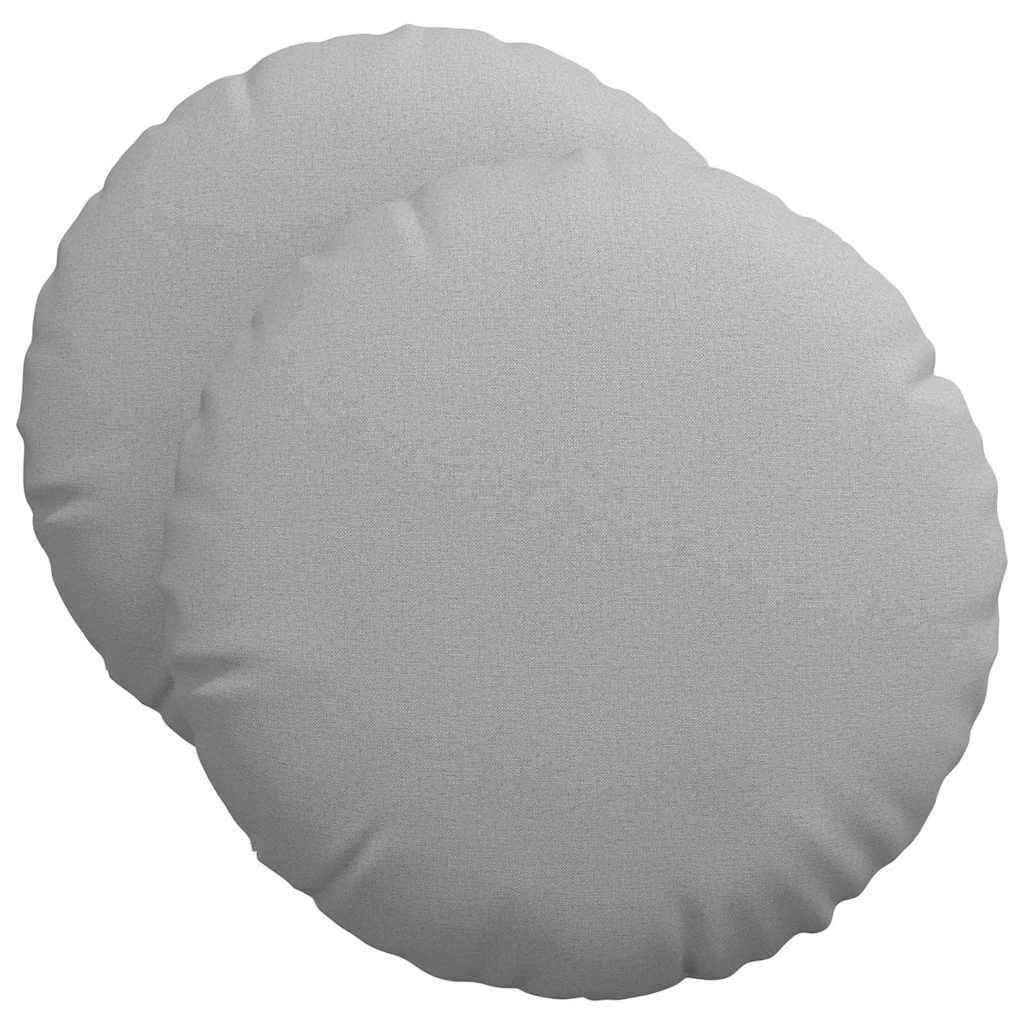 Sittkuddar 2 st Tyg Moln Grå Ø50 x 19 cm