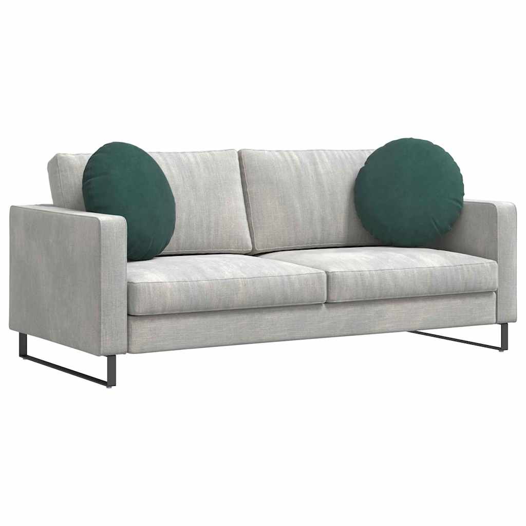 Sittkuddar 2 st Sammet Mörkgrön Ø50 x 19 cm