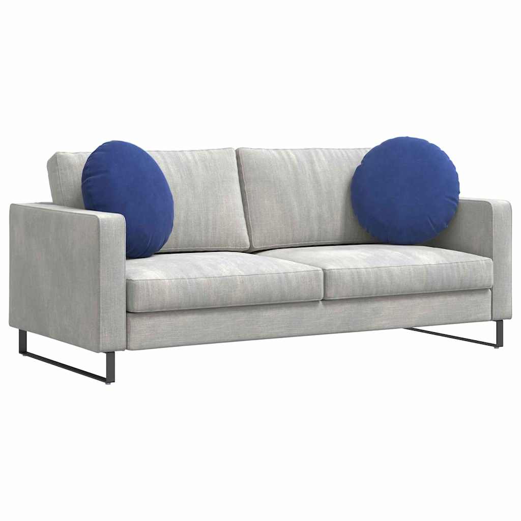 Sittkuddar 2 st Sammet Polisblå Ø50 x 19 cm