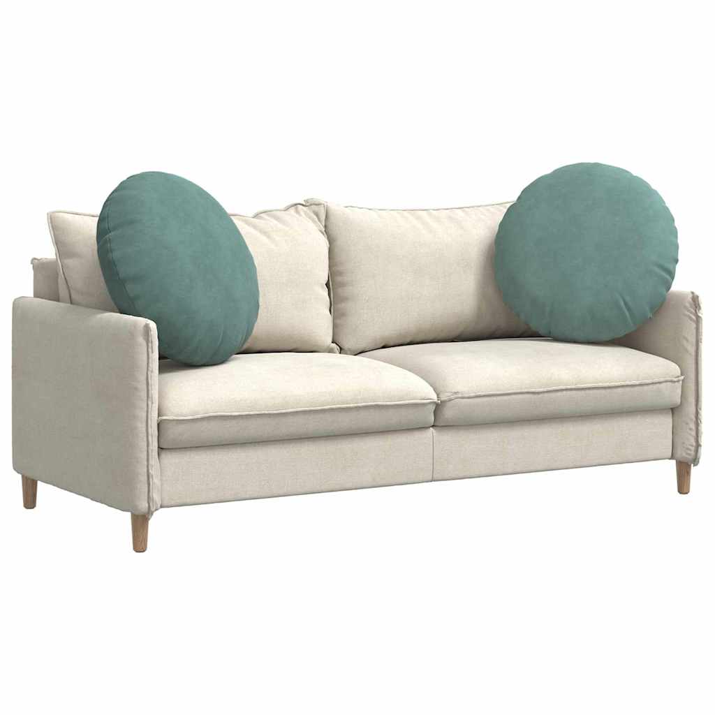 Sittkuddar 2 st Sammet Havgrön Ø60 x 21 cm