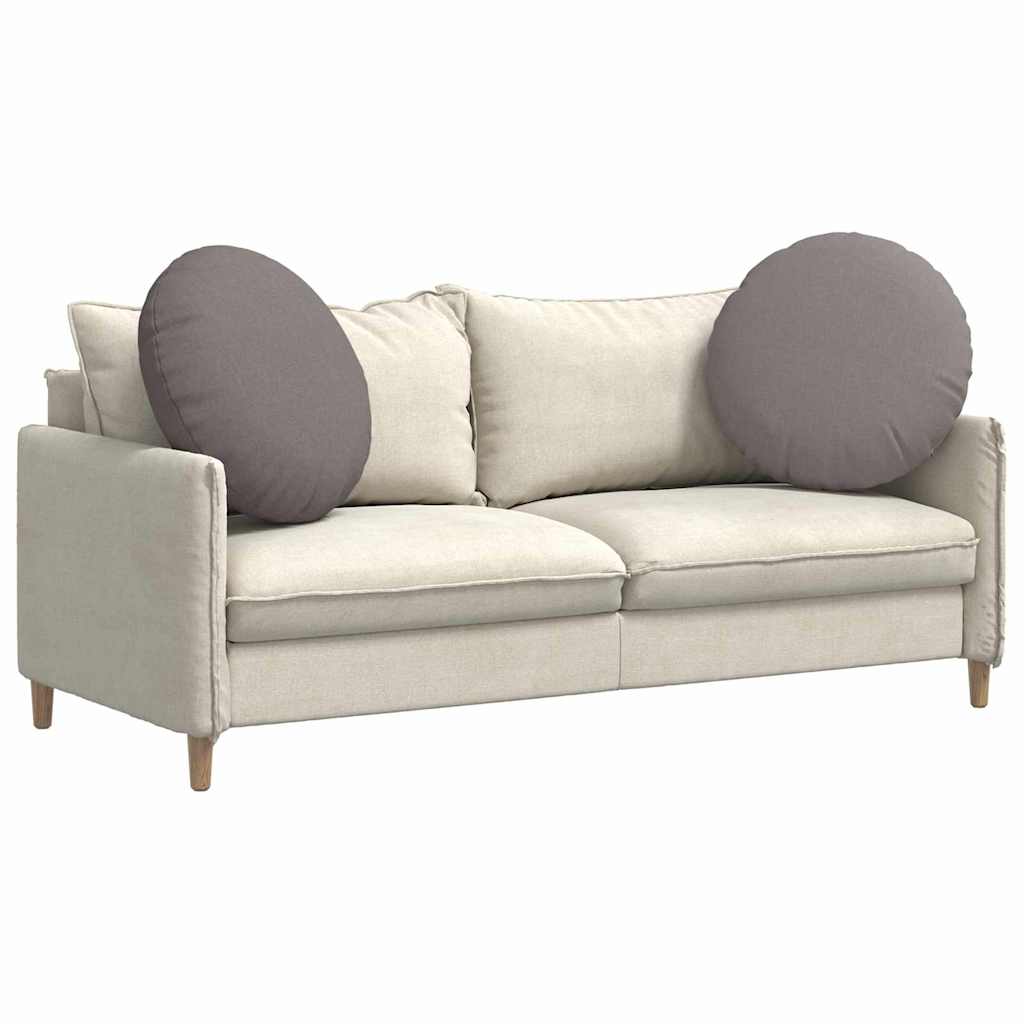 Sittkuddar 2 st tyg Taupe Ø80 x 29 cm