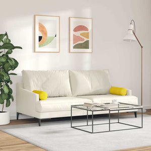 Bolsterkuddar 2 pcs Gul Ø 15 x 40 cm Kordread tyg