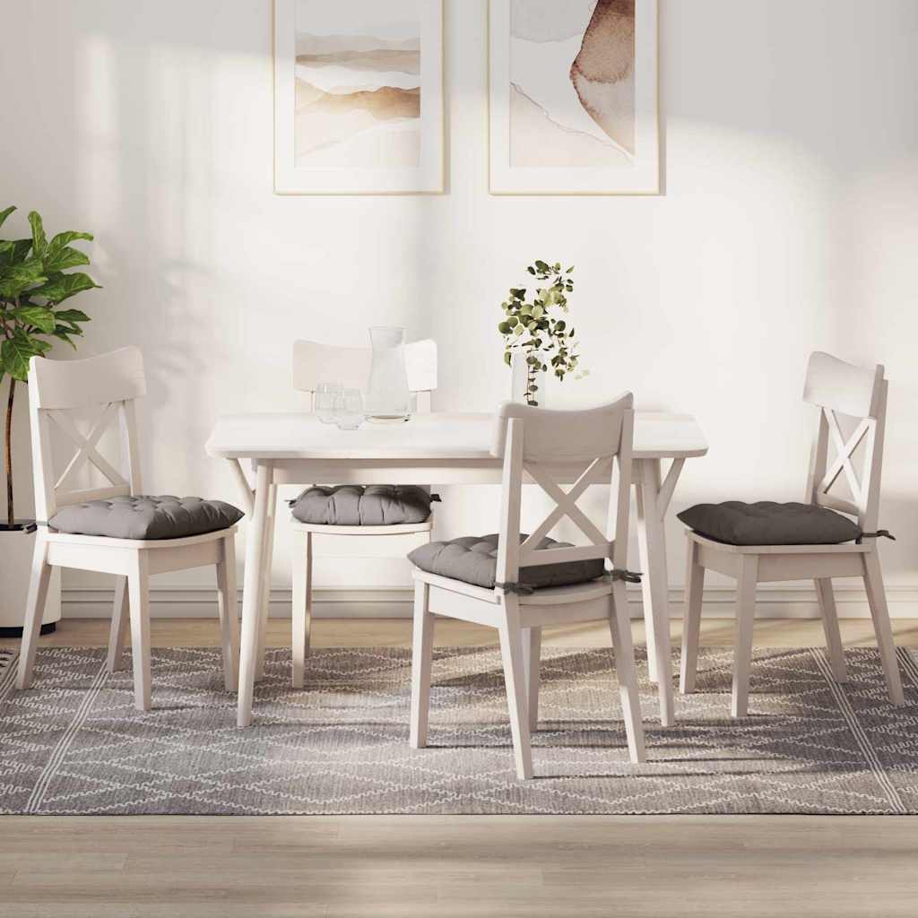 Sittkuddar 4 st Tyg Taupe 40 x 40 x 6 cm