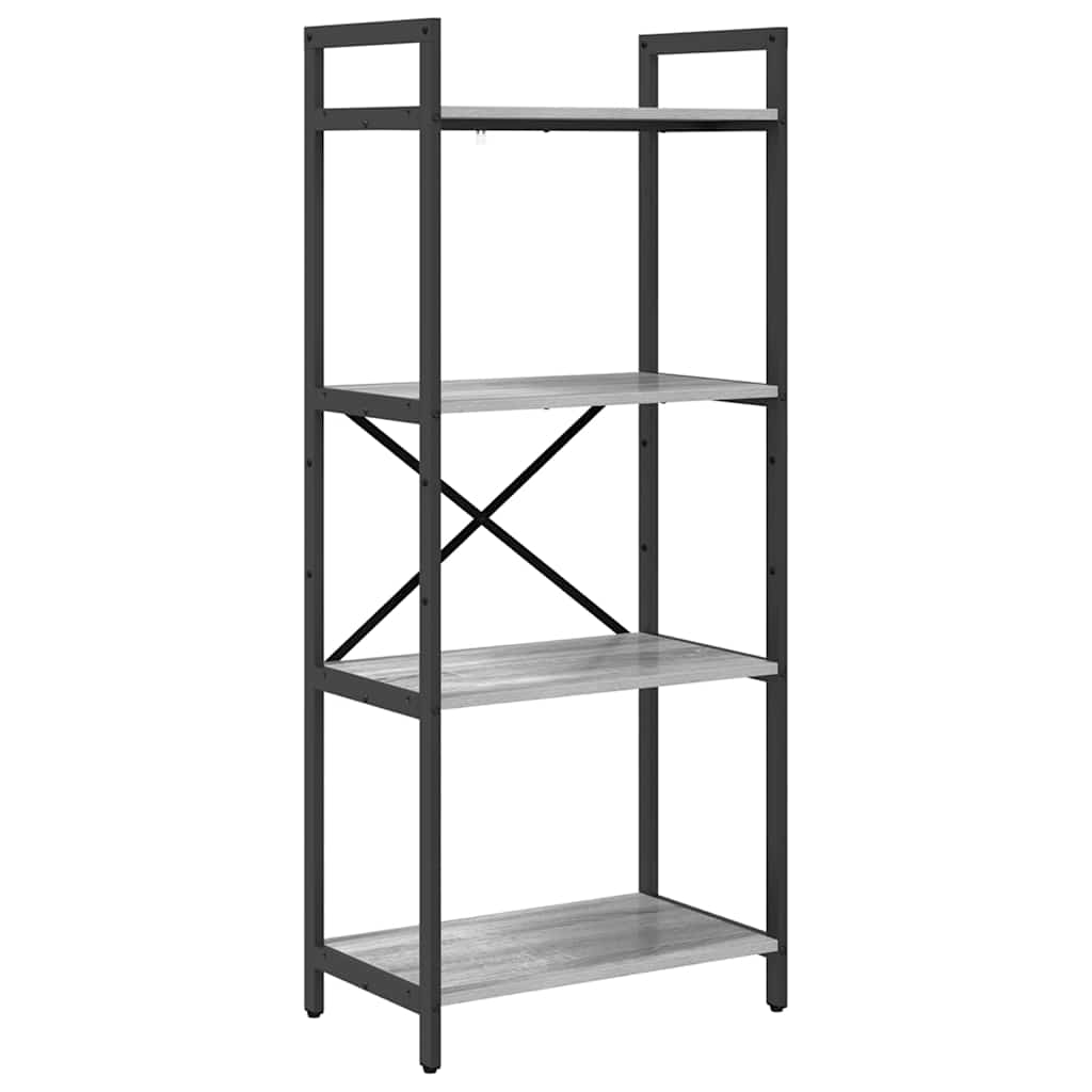 Hyllsystem 4 nivåer 56 x 34 x 133,5 cm Konstruerat trä
