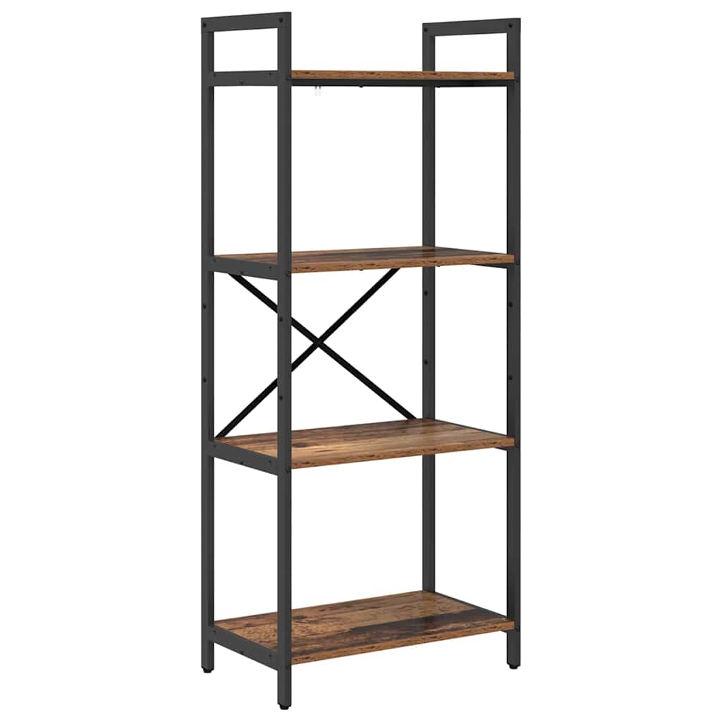 Hyllsystem 4 nivåer 56 x 34 x 133,5 cm Konstruerat trä