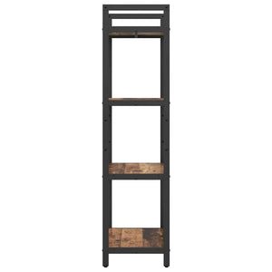 Hyllsystem Gammalt trä 56 x 34 x 133,5 cm Konstruerat trä