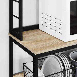 Köks hylla Sonoma-ek 60 x 40 x 168 cm Konstruerat trä