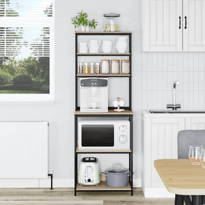 Köks hylla Sonoma-ek 60 x 40 x 168 cm Konstruerat trä