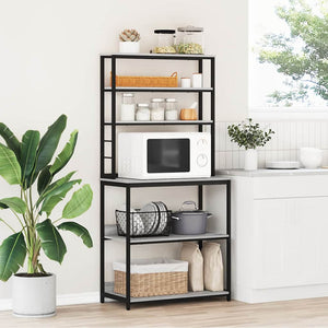 Köks hylla Grå Sonoma 80 x 40 x 168 cm Konstruerat trä