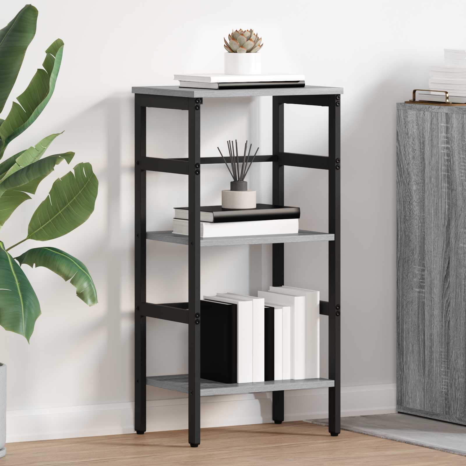 Hyllsystem 2 nivåer 40 x 29,5 x 81 cm Konstruerat trä