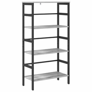 Hyllsystem Grå Sonoma 60 x 29,5 x 115 cm Konstruerat trä