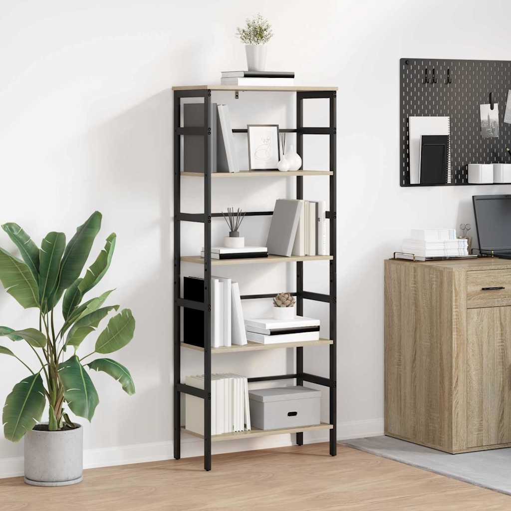 Hyllsystem 4 nivåer 60 x 29,5 x 149 cm Konstruerat trä