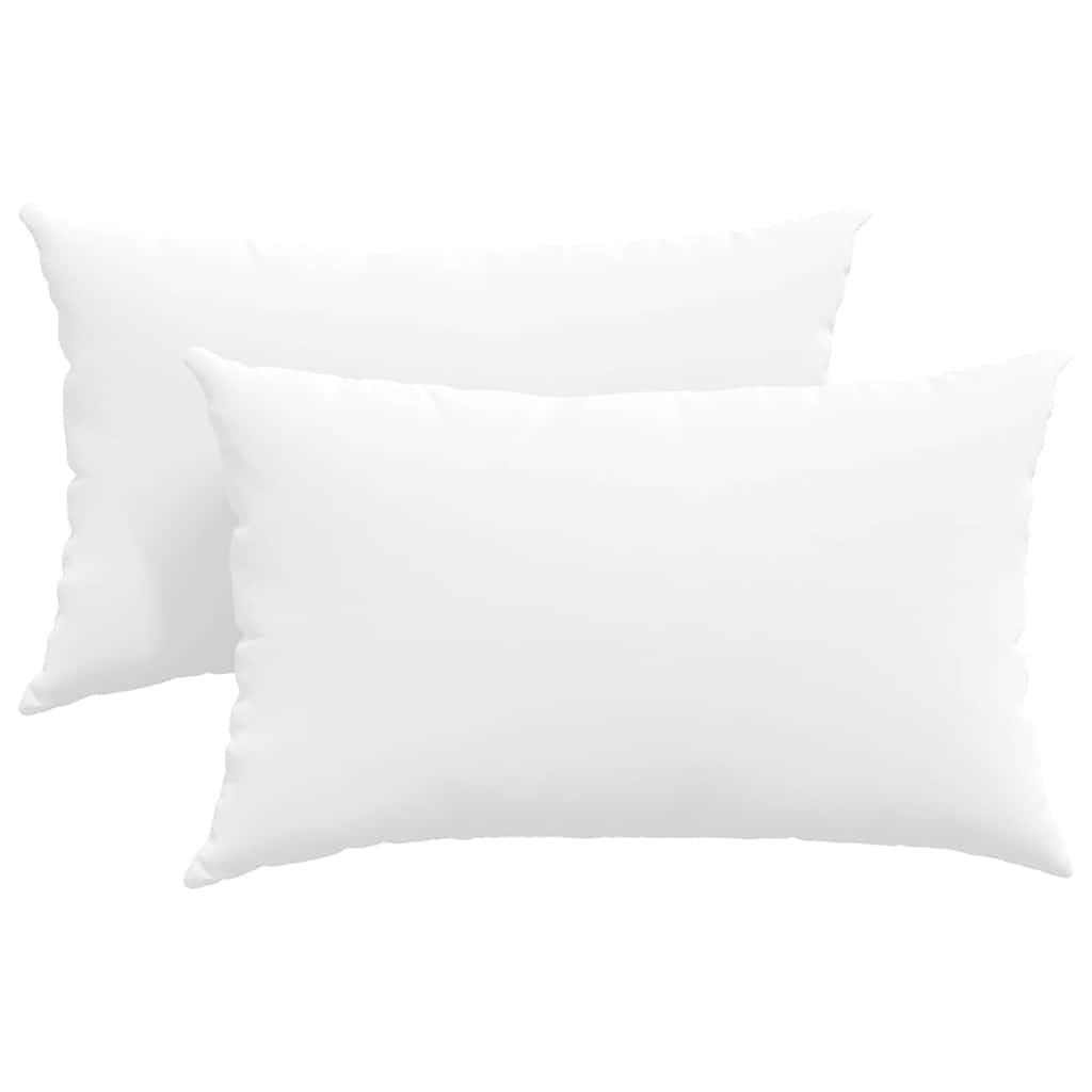 Sofakuddar 2 st tyg Vit 50 x 30 cm
