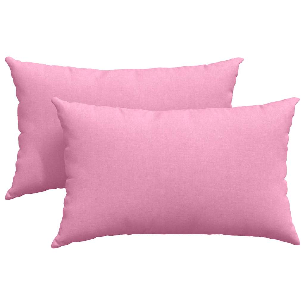 Sofakuddar 2 st tyg Rosa 50 x 30 cm