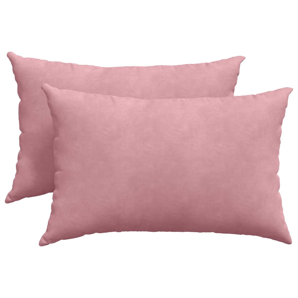 Sofakuddar 2 pcs Rosa 60 x 40 cm Kordread tyg