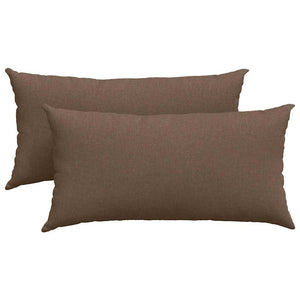 Sofakuddar 2 pcs Brun 80 x 40 cm tyg