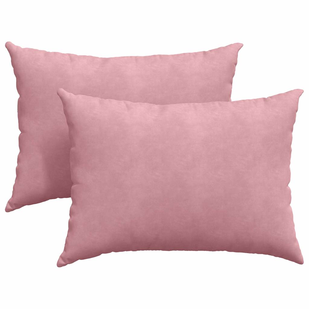 Sofakuddar 2 pcs Rosa 70 x 50 cm Kordread tyg