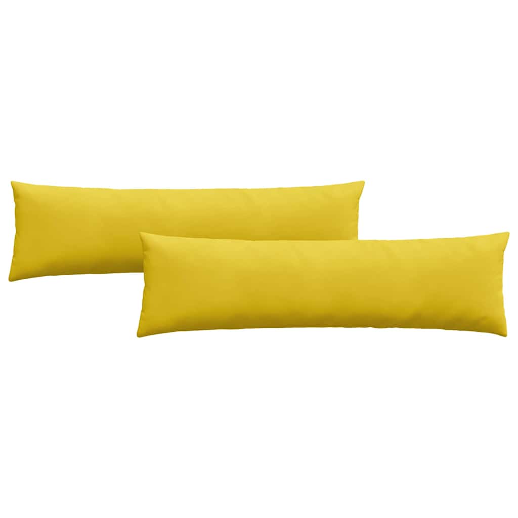Sofakuddar 2 pcs Gul 145 x 40 cm Kordread tyg