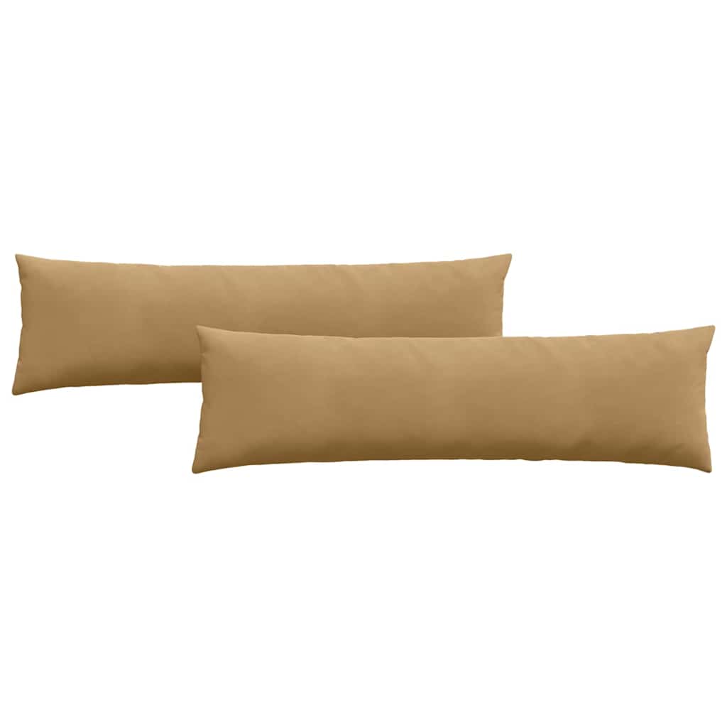 Sofakuddar 2 pcs Brun 145 x 40 cm Kordread tyg