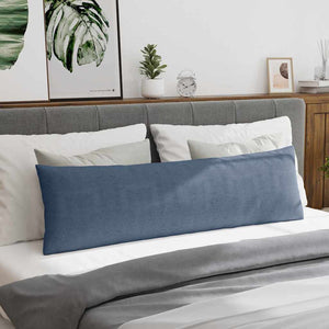 Sofakuddar 2 pcs Blå 145 x 40 cm Kordread tyg