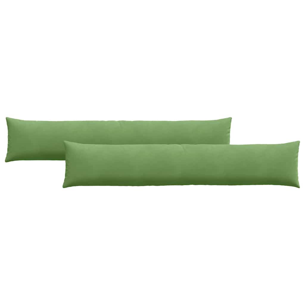 Sofakuddar 2 st Ljusgrön 200 x 40 cm Kordread tyg