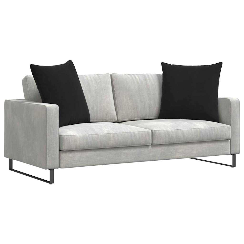 Sofakuddar 2 pcs Svart 60 x 60 cm Kordread tyg