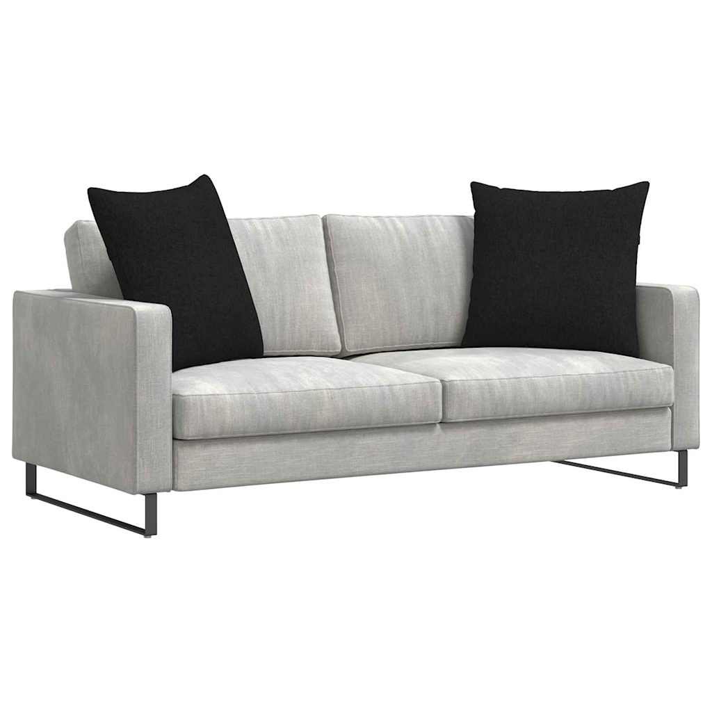 Sofakuddar 2 st tyg Svart 80 x 80 cm