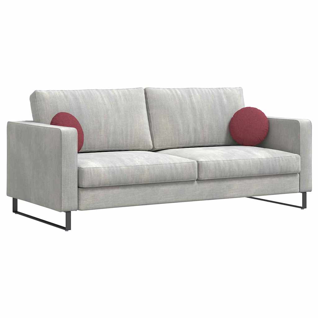 Sittkuddar 2 st tyg Vinröd Ø30 x 13 cm