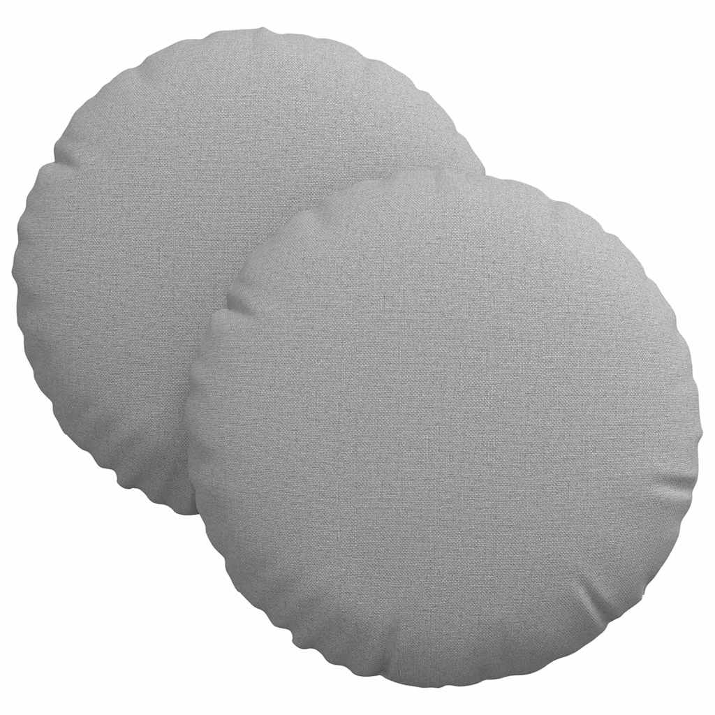 Sittkuddar 2 st Tyg Moln Grå Ø30 x 13 cm