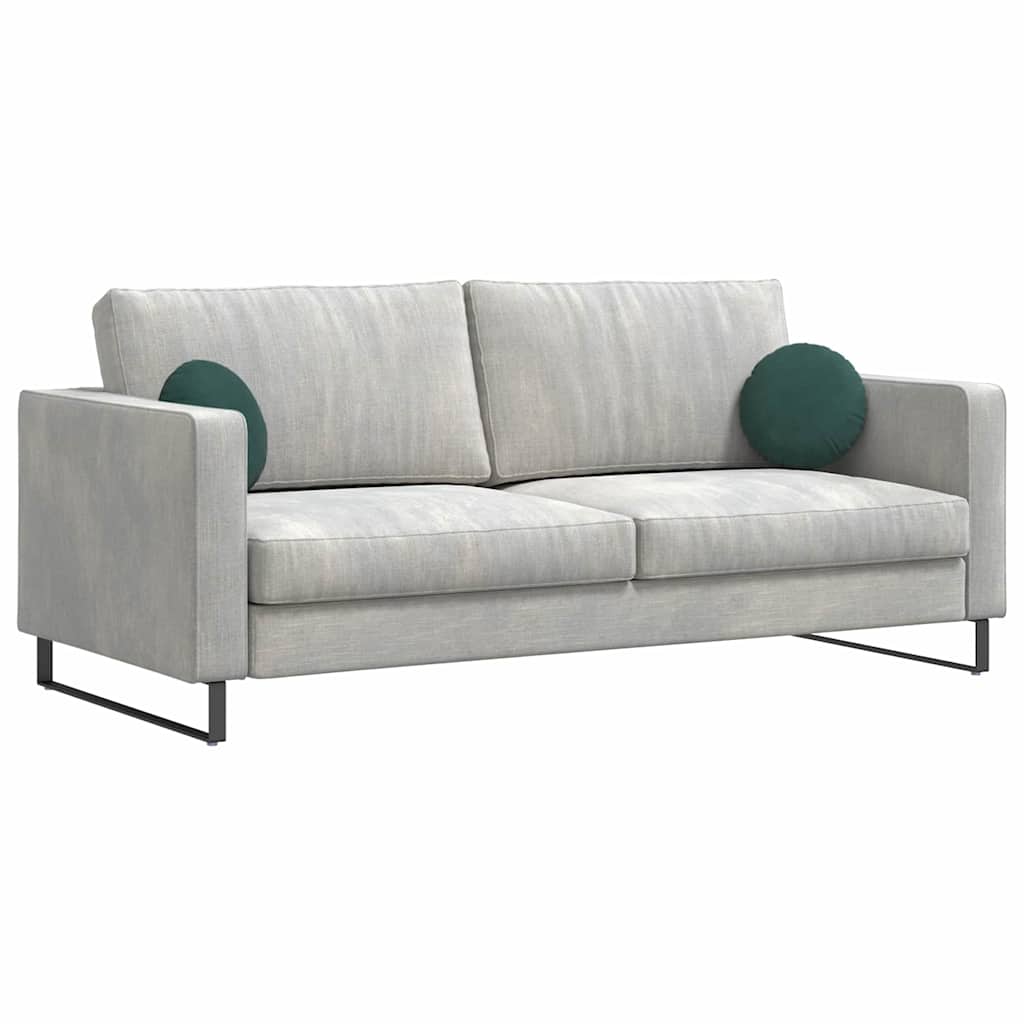 Sittkuddar 2 st Sammet Mörkgrön Ø30 x 13 cm