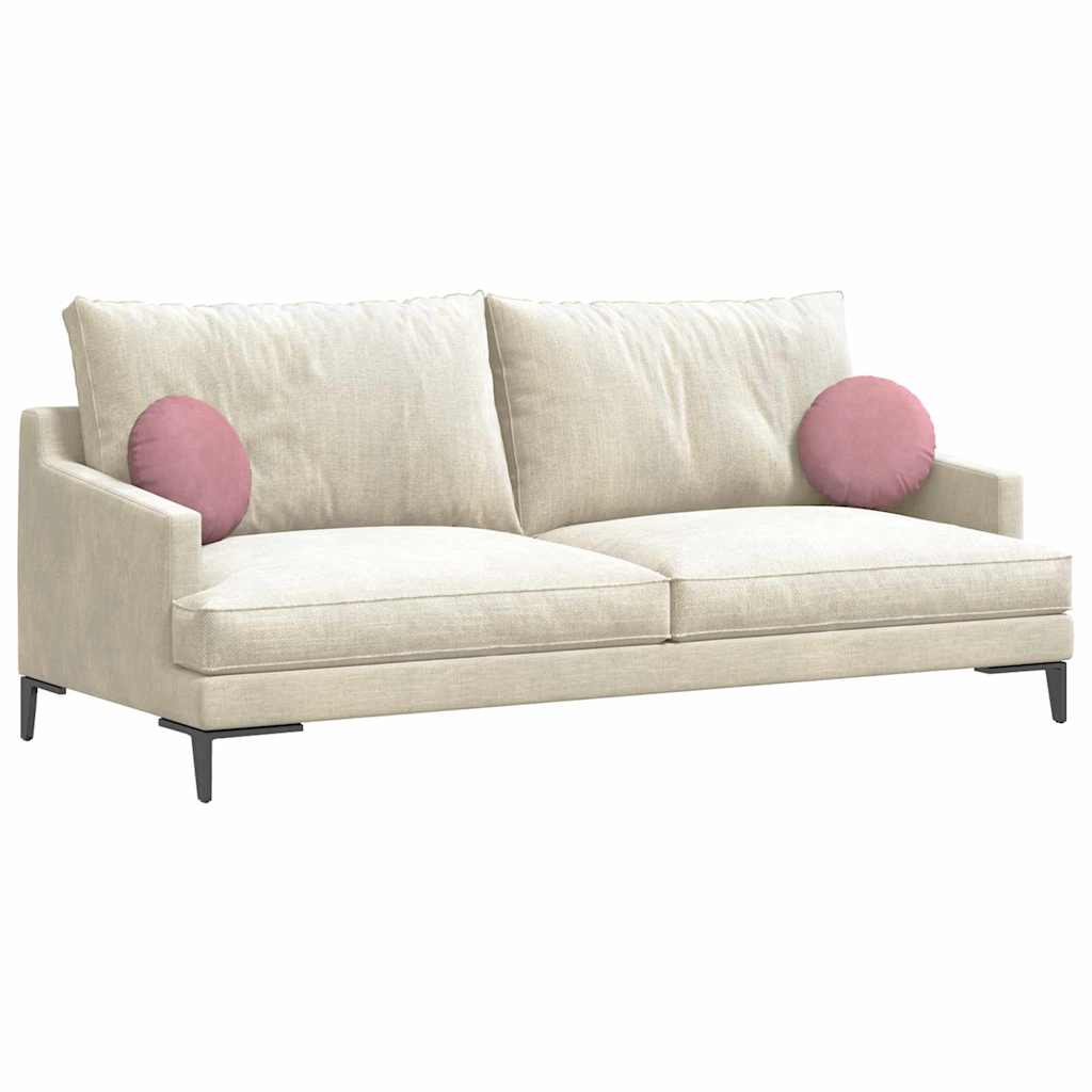 Sittkuddar 2 st Sammet Rosa Ø30 x 13 cm
