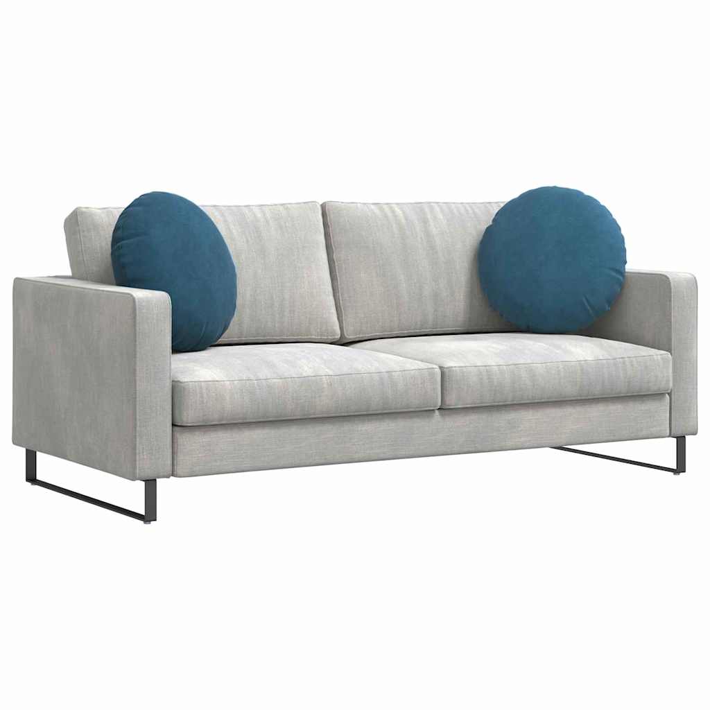 Sittkuddar 2 st Sammet Blå Ø50 x 19 cm