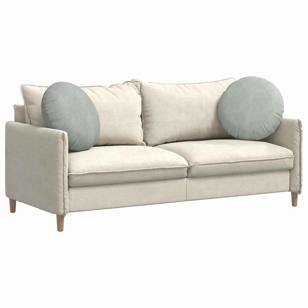Sittkuddar 2 st Sammet Ljusgrå Ø50 x 19 cm