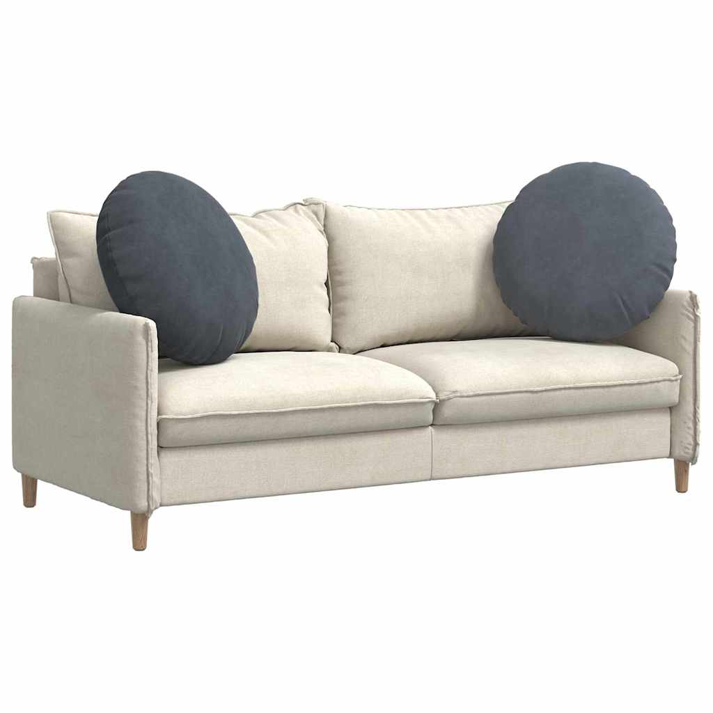 Sittkuddar 2 st Sammet Mörkgrå Ø60 x 21 cm