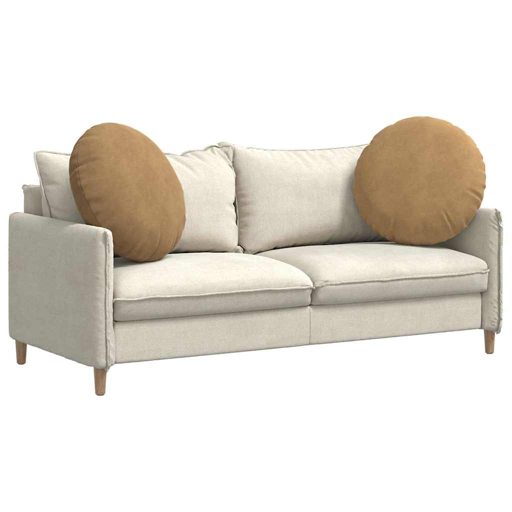 Sittkuddar 2 st Sammet Brun Ø60 x 21 cm